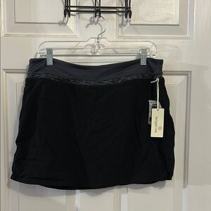Tangerine Black Athletic Skirt